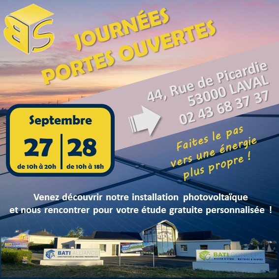 Bati Alliance Constructeur Laval Affiche Porte Ouverte Format Carre